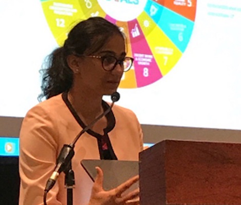 Anjori speaking at UNDP