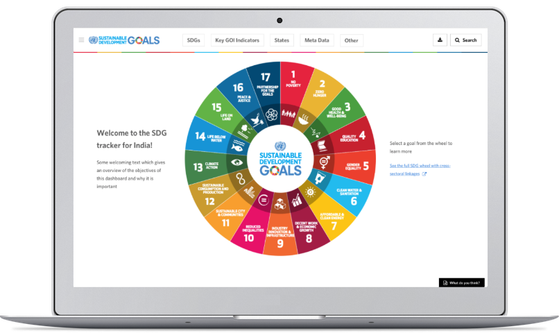 SocialCops UN SDG dashboard